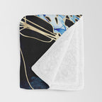 Metallic Jellyfish III Throw Blanket Gallery Image 3