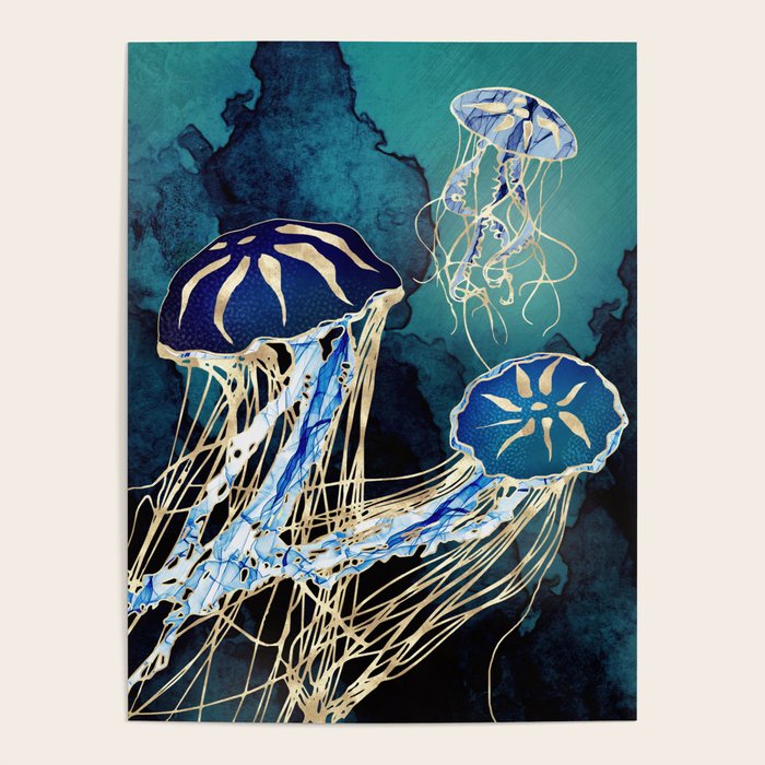 Metallic Jellyfish III Poster Gallery Image 4