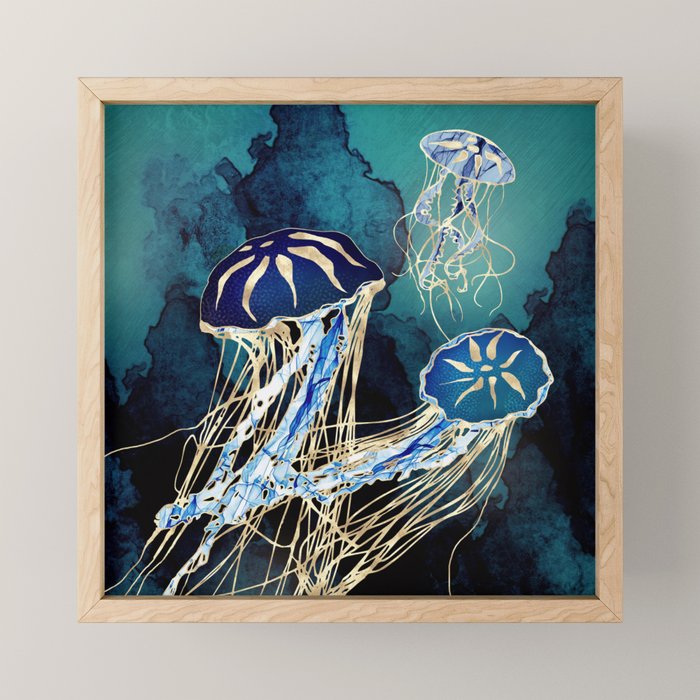 Metallic Jellyfish III Mini Art Print Gallery Image 1