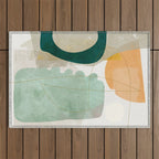 minimal shapes Outdoor Rug Gallery Image 1