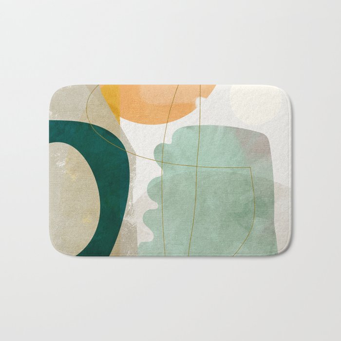 minimal shapes Bath Mat Gallery Image 1