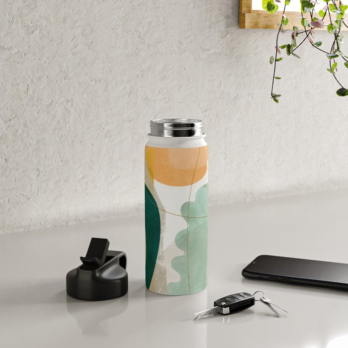 minimal shapes Water Bottle Gallery Image 4