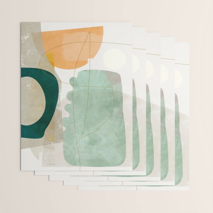 minimal shapes Wrapping Paper Gallery Image 3