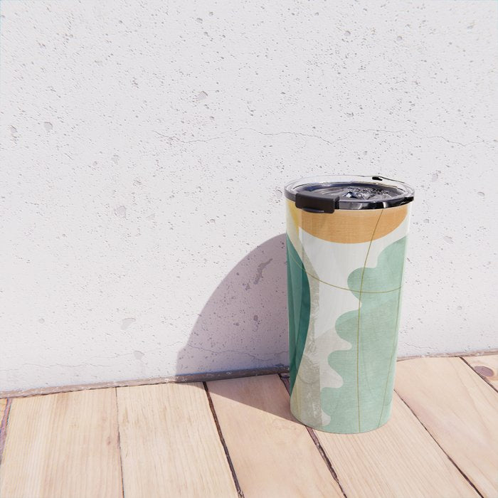 minimal shapes Travel Mug Gallery Image 4