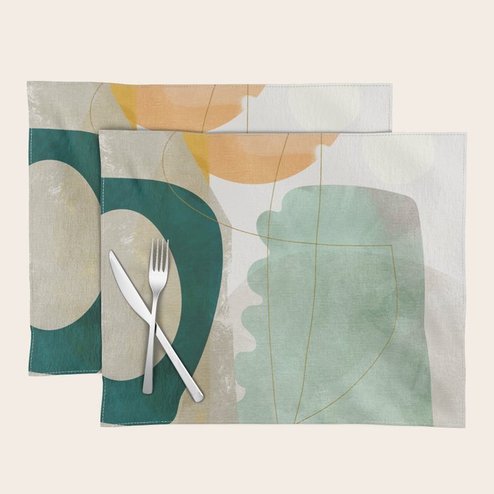 minimal shapes Placemat Gallery Image 1