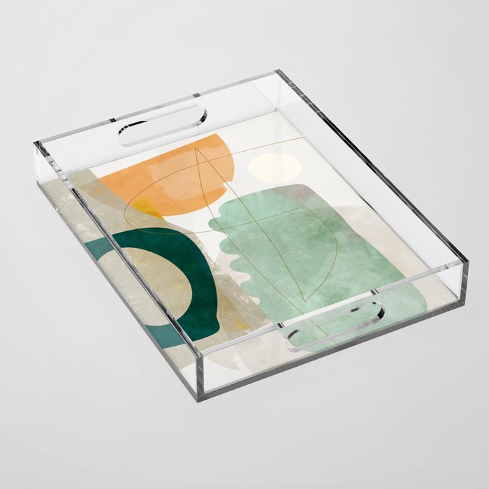 minimal shapes Acrylic Tray Gallery Image 1