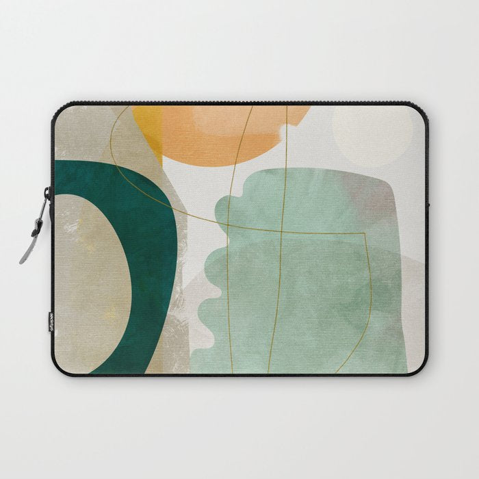 minimal shapes Laptop Sleeve Gallery Image 1