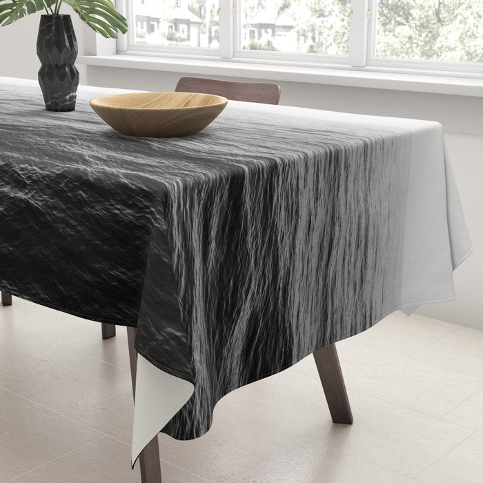 ocean horizon black and white landscape photography Tablecloth Gallery Image 3