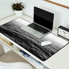 ocean horizon black and white landscape photography Desk Mat Gallery Image 2