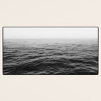 ocean horizon black and white landscape photography Desk Mat Gallery Image 3