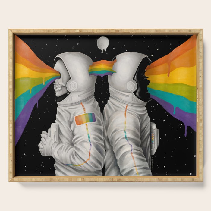 Farther Away Than Tomorrow Serving Tray Gallery Image 1