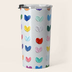Polka Daub Hearts Travel Mug Gallery Image 3