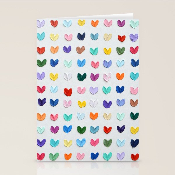 Polka Daub Hearts Stationery Card Gallery Image 2