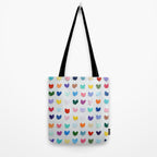 Polka Daub Hearts Tote Bag Gallery Image 2