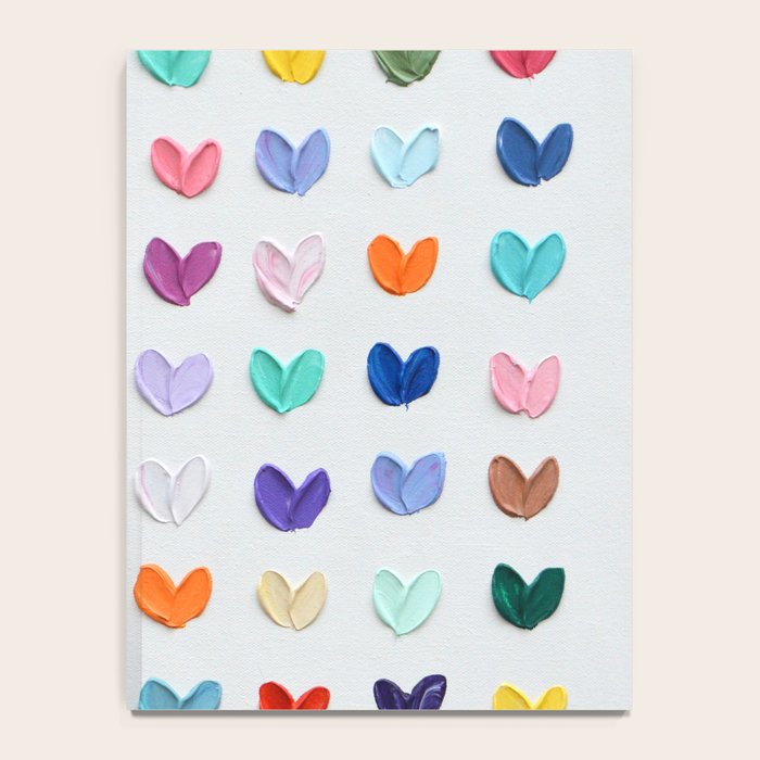 Polka Daub Hearts Notebook Gallery Image 4