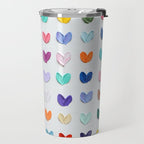 Polka Daub Hearts Travel Mug Gallery Image 2