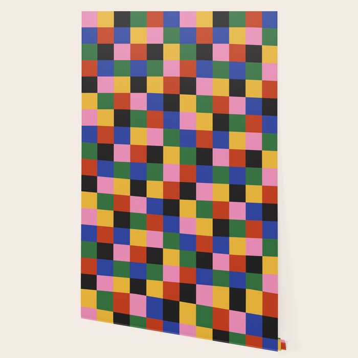 Bold Colorful Checks Pattern - Small XVII Wallpaper Gallery Image 2