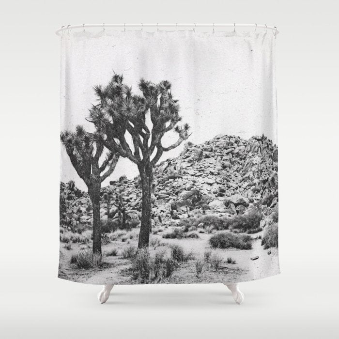 JOSHUA TREE VI / California Desert Shower Curtain Gallery Image 1
