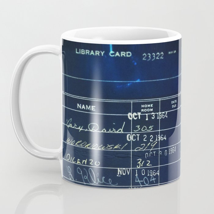 Library Card 23322 Negative Coffee Mug Gallery Image 3