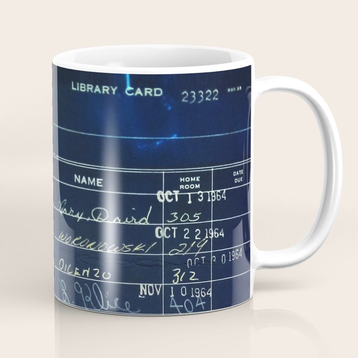 Library Card 23322 Negative Coffee Mug Gallery Image 1