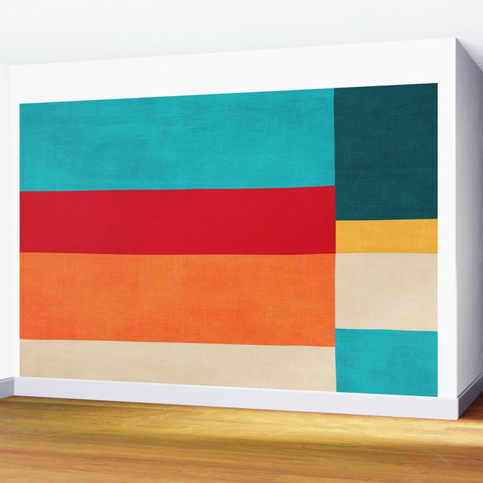 Modern Minimalist Geometric Artwork Wall Mural Gallery Image 2