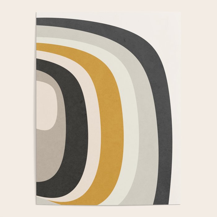 Rainbow rings - neutrals Poster Gallery Image 4