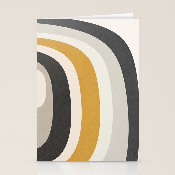 Rainbow rings - neutrals Stationery Card Gallery Image 2