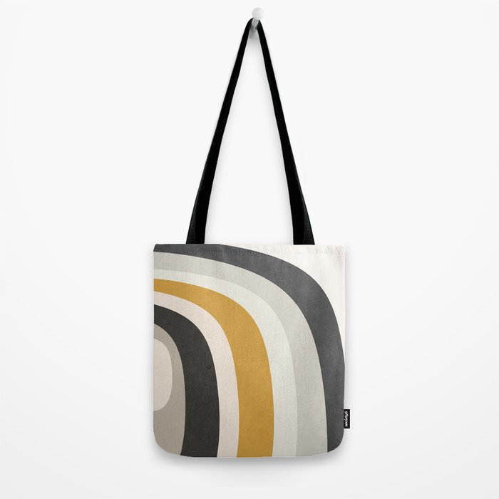 Rainbow rings - neutrals Tote Bag Gallery Image 2