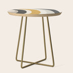 Rainbow rings - neutrals Side Table Gallery Image 1