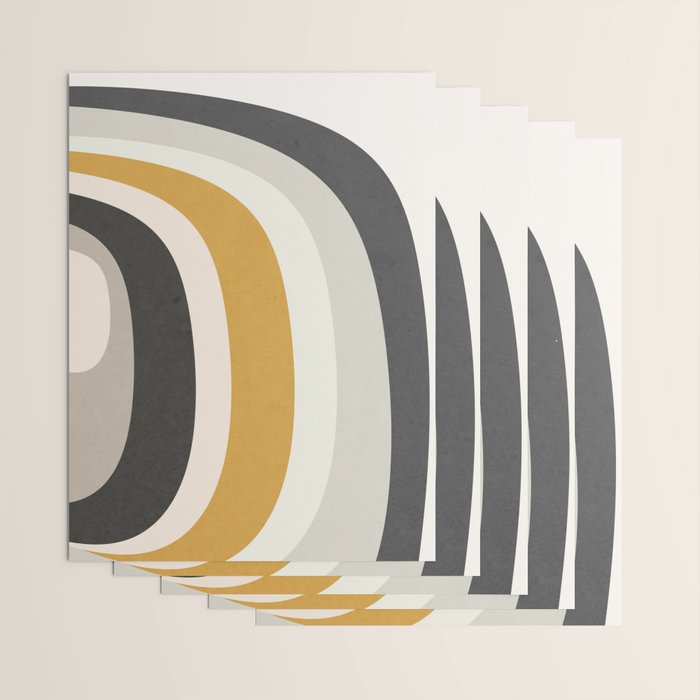 Rainbow rings - neutrals Wrapping Paper Gallery Image 3