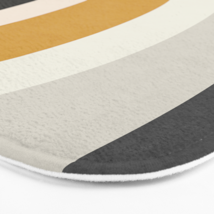 Rainbow rings - neutrals Bath Mat Gallery Image 3
