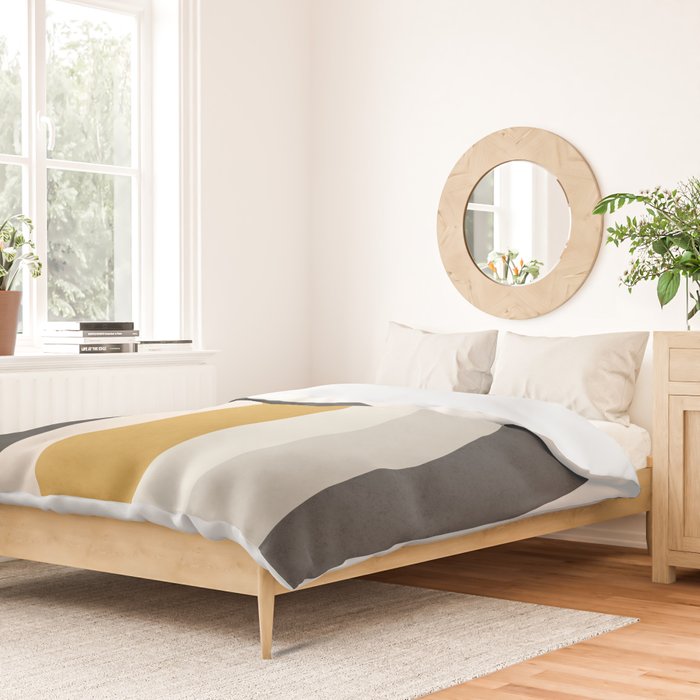 Rainbow rings - neutrals Duvet Cover Gallery Image 2