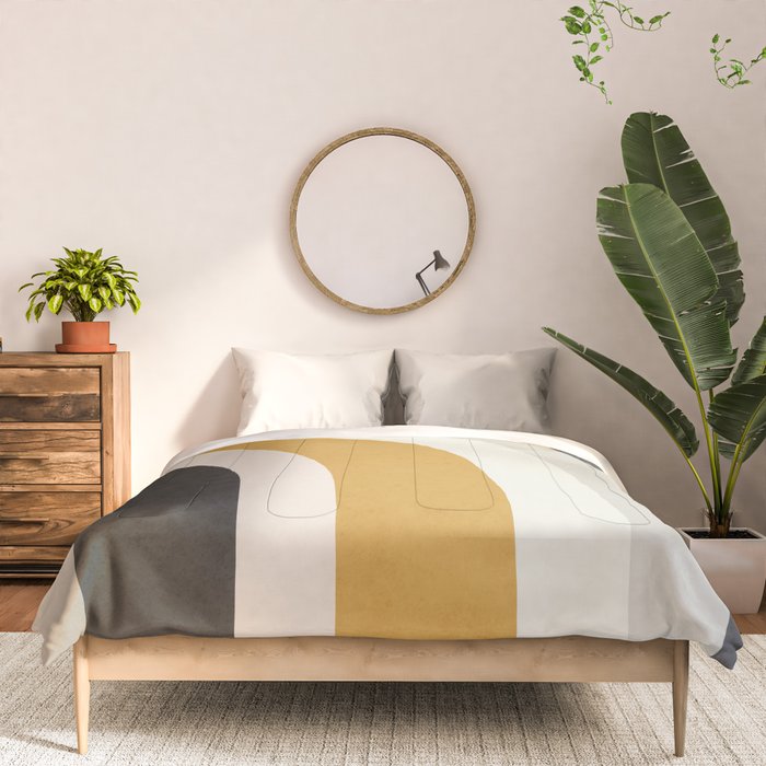 Rainbow rings - neutrals Comforter Gallery Image 3