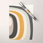 Rainbow rings - neutrals Wrapping Paper Gallery Image 1