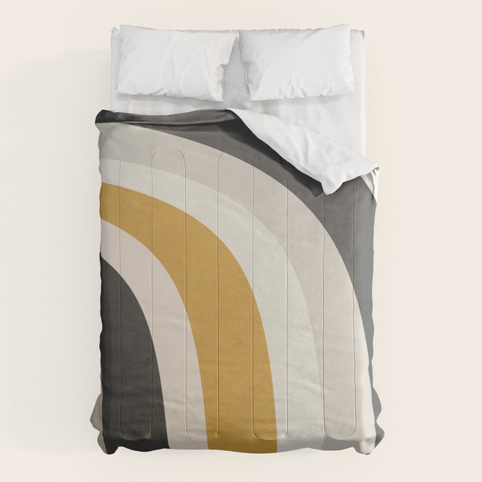 Rainbow rings - neutrals Comforter Gallery Image 1
