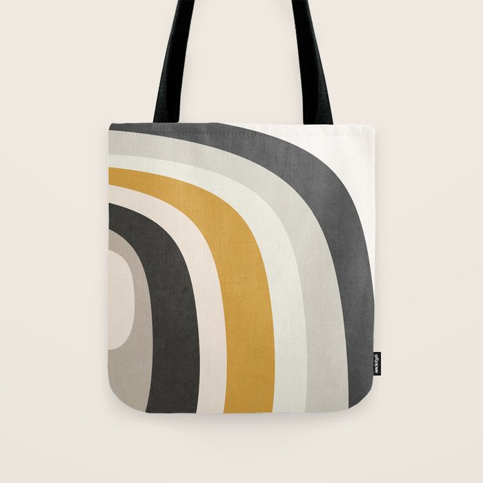 Rainbow rings - neutrals Tote Bag Gallery Image 1