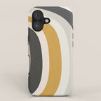 Rainbow rings - neutrals iPhone Case Gallery Image 1