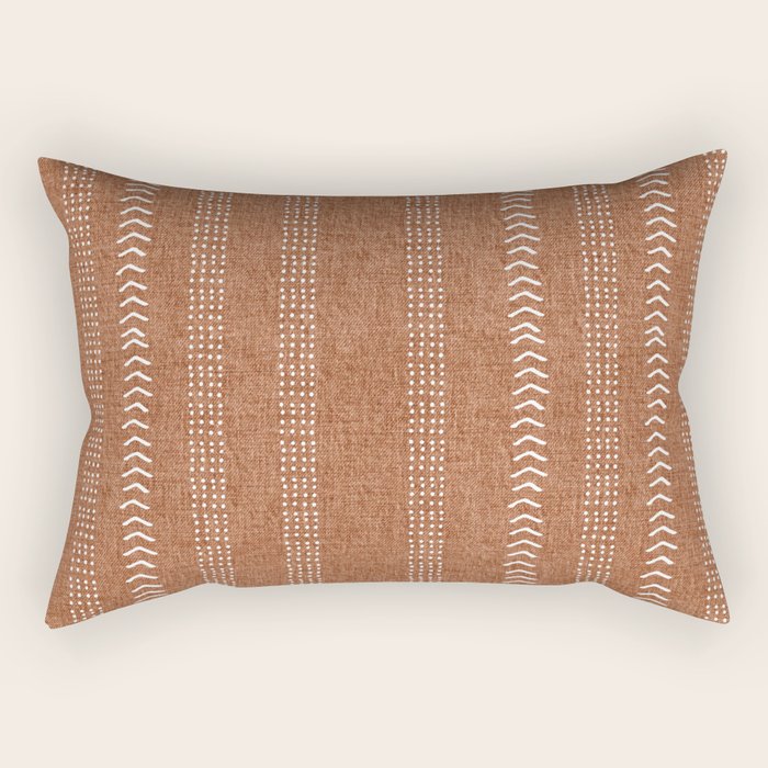 Arrows in Rust Neutral Rectangular Pillow Gallery Image 2