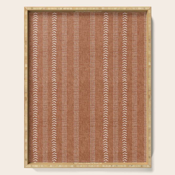 Arrows in Rust Neutral Serving Tray Gallery Image 1