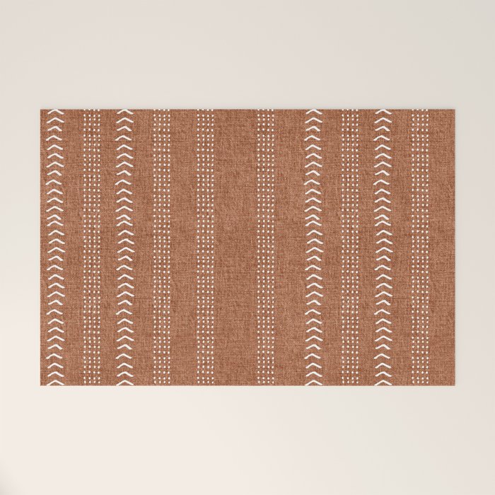 Arrows in Rust Neutral Welcome Mat Gallery Image 1
