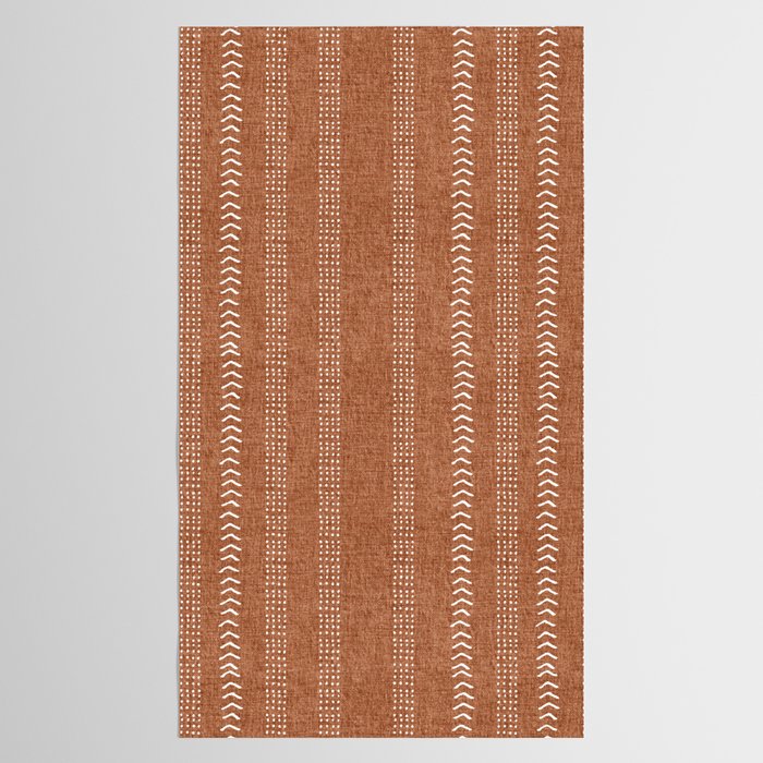 Arrows in Rust Neutral Tablecloth Gallery Image 2