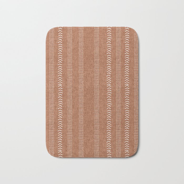 Arrows in Rust Neutral Bath Mat Gallery Image 1