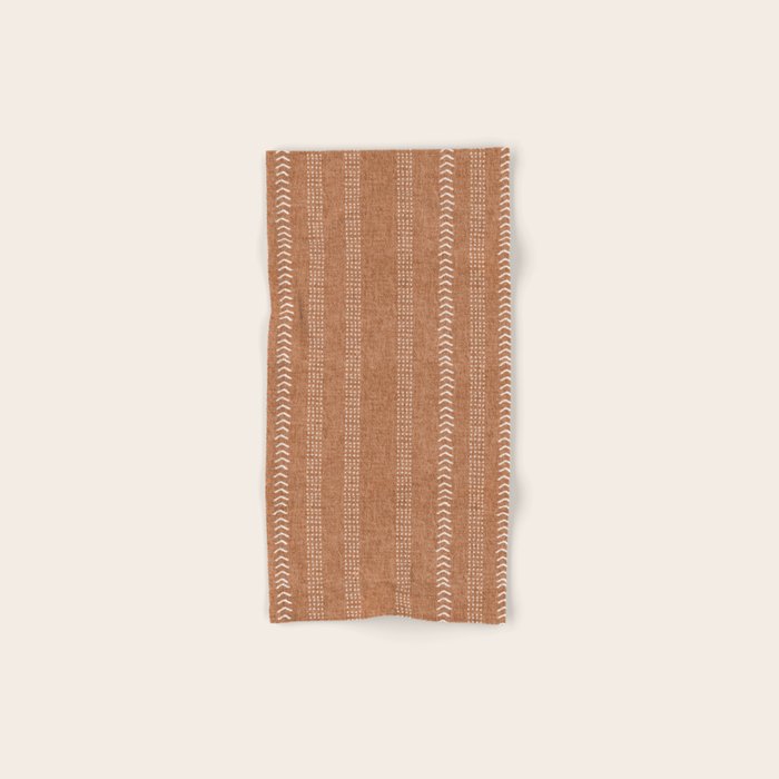Arrows in Rust Neutral Bath Towel Gallery Image 1