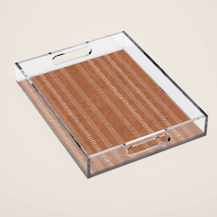 Arrows in Rust Neutral Acrylic Tray Gallery Image 1