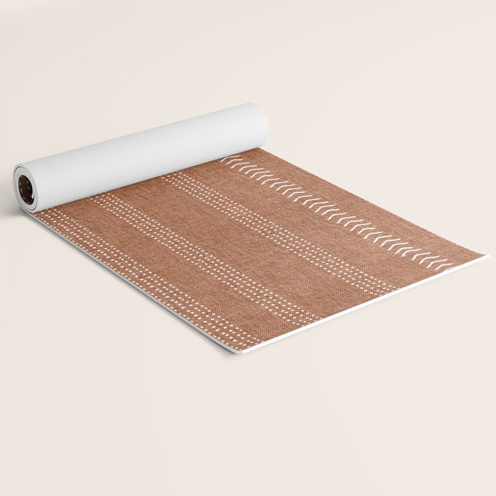 Arrows in Rust Neutral Yoga Mat Gallery Image 2