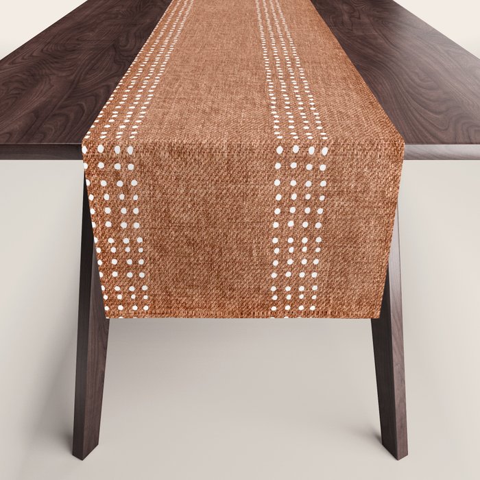 Arrows in Rust Neutral Table Runner Gallery Image 1