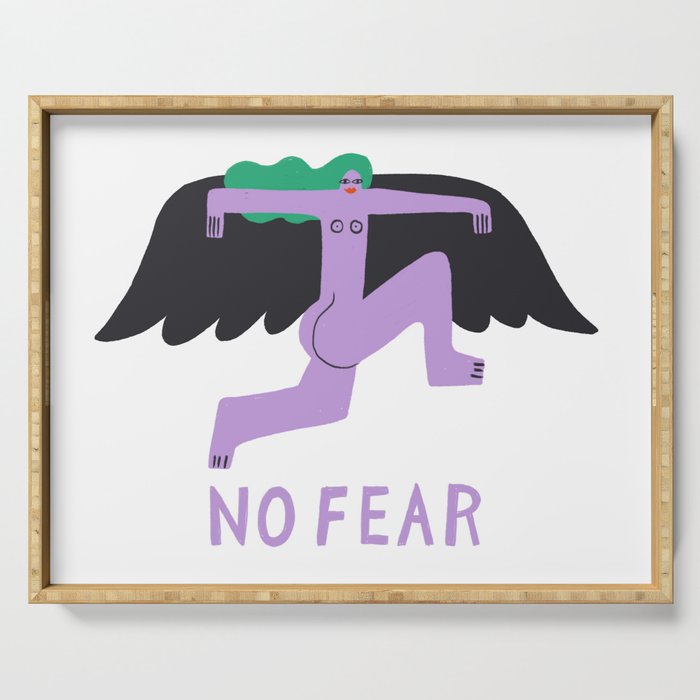 No Fear !  Serving Tray Gallery Image 1