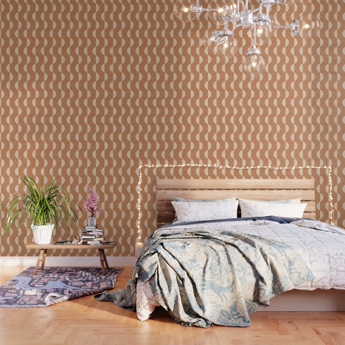 Gwynne Pattern - Desert Orange Wallpaper Gallery Image 3