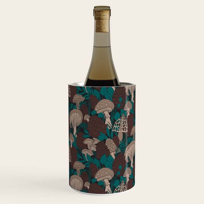 Moody Mushrooms and Pinecones Wine Chiller Gallery Image 3