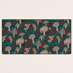 Moody Mushrooms and Pinecones Desk Mat Gallery Image 3
